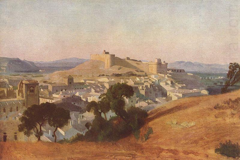 Jean-Baptiste Camille Corot Ansicht von Villeneuve-Les-Avignon, Das Fort Saint-Andre china oil painting image